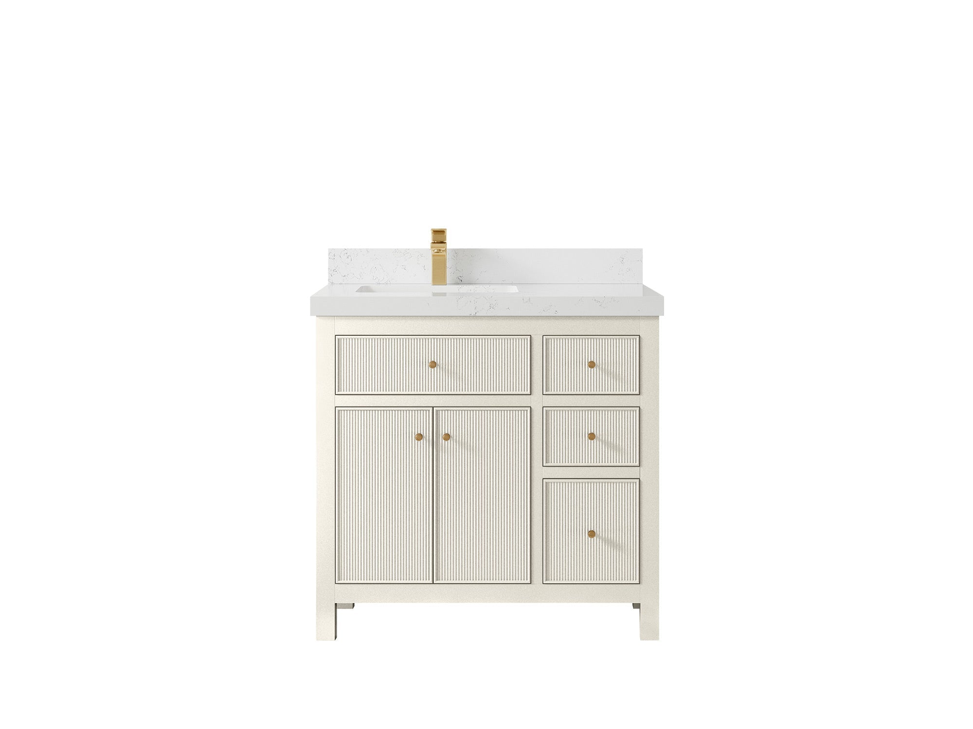 Sonoma 36 in. W x 22 in. D Left Offset Sink Bathroom Vanity - Willow Bath and Vanity