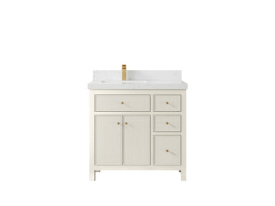Sonoma 36 in. W x 22 in. D Left Offset Sink Bathroom Vanity - Willow Bath and Vanity
