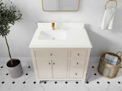 Sonoma 36 in. W x 22 in. D Left Offset Sink Bathroom Vanity - Willow Bath and Vanity