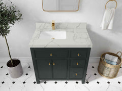 Sonoma 36 in. W x 22 in. D Left Offset Sink Bathroom Vanity - photo 40