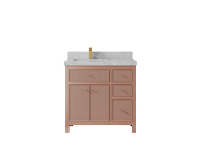Sonoma 36 in. W x 22 in. D Left Offset Sink Bathroom Vanity - Willow Bath and Vanity