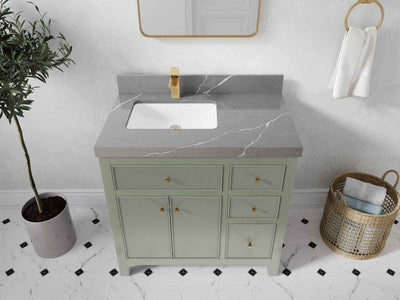 Sonoma 36 in. W x 22 in. D Left Offset Sink Bathroom Vanity - Willow Bath and Vanity