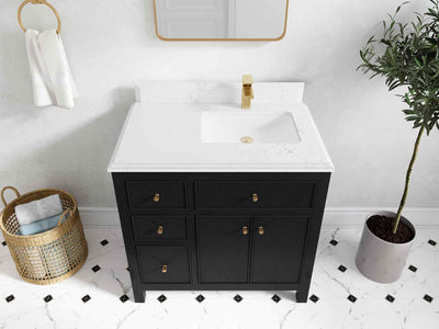 Sonoma 36 in. W x 22 in. D Right Offset Sink Bathroom Vanity - Willow Bath and Vanity