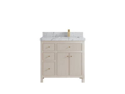 Sonoma 36 in. W x 22 in. D Right Offset Sink Bathroom Vanity - Willow Bath and Vanity