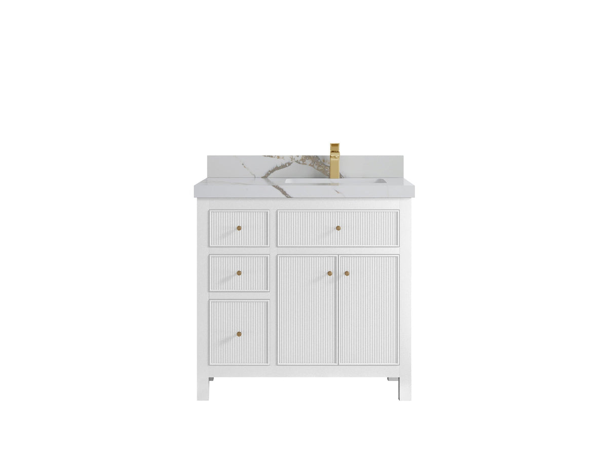 Sonoma 36 in. W x 22 in. D Right Offset Sink Bathroom Vanity - Willow Bath and Vanity