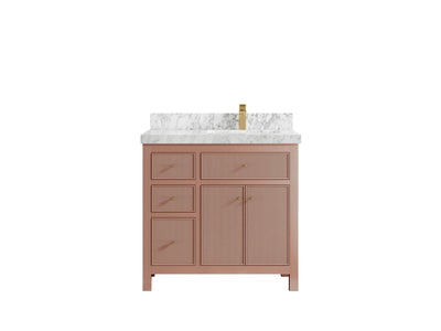 Sonoma 36 in. W x 22 in. D Right Offset Sink Bathroom Vanity - Willow Bath and Vanity