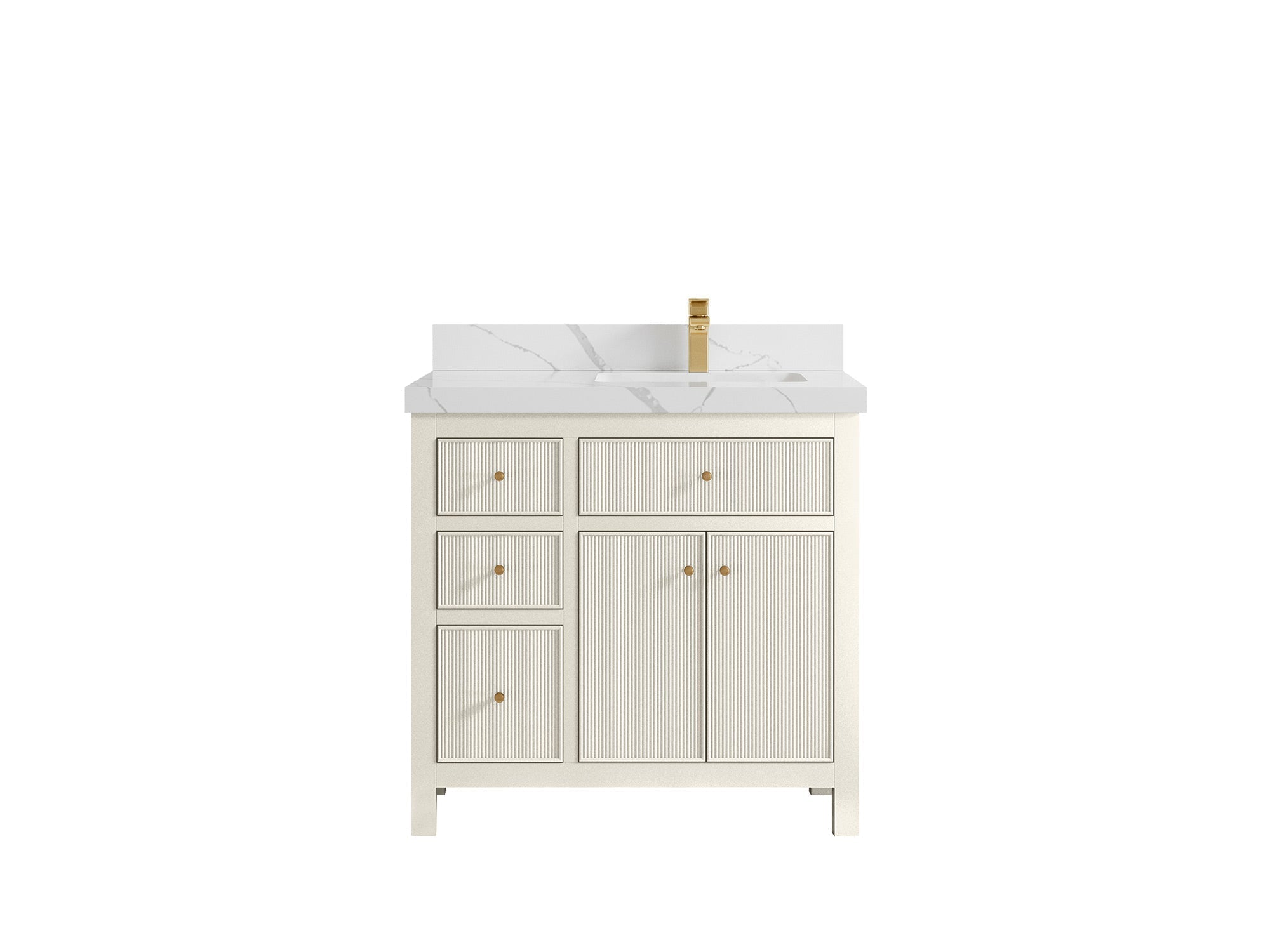 Sonoma 36 in. W x 22 in. D Right Offset Sink Bathroom Vanity - Willow Bath and Vanity