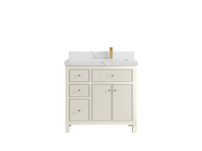 Sonoma 36 in. W x 22 in. D Right Offset Sink Bathroom Vanity - Willow Bath and Vanity