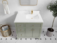 Sonoma 36 in. W x 22 in. D Right Offset Sink Bathroom Vanity - photo 29