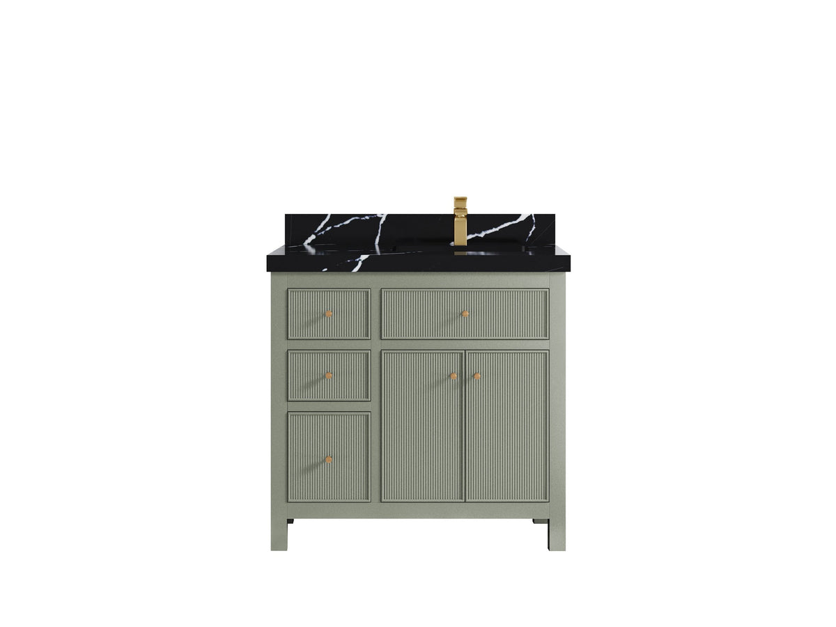 Sonoma 36 in. W x 22 in. D Right Offset Sink Bathroom Vanity - Willow Bath and Vanity