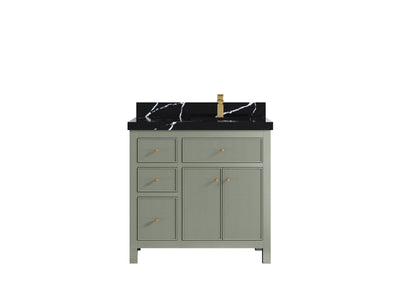 Sonoma 36 in. W x 22 in. D Right Offset Sink Bathroom Vanity - Willow Bath and Vanity