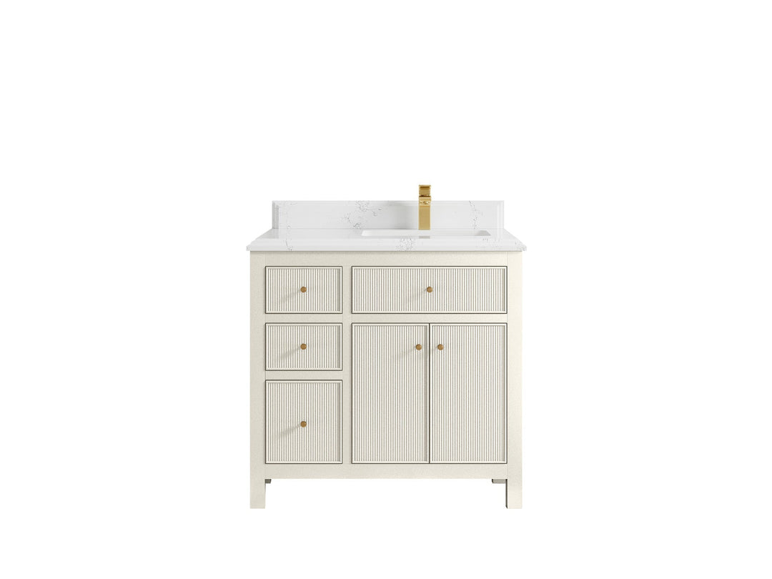 Sonoma 36 in. W x 22 in. D Right Offset Sink Bathroom Vanity - Willow Bath and Vanity
