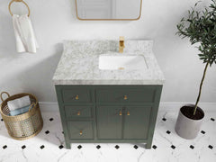 Sonoma 36 in. W x 22 in. D Right Offset Sink Bathroom Vanity - photo 23