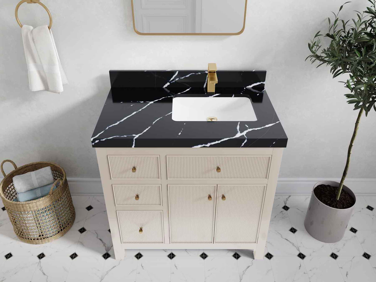 Sonoma 36 in. W x 22 in. D Right Offset Sink Bathroom Vanity - Willow Bath and Vanity