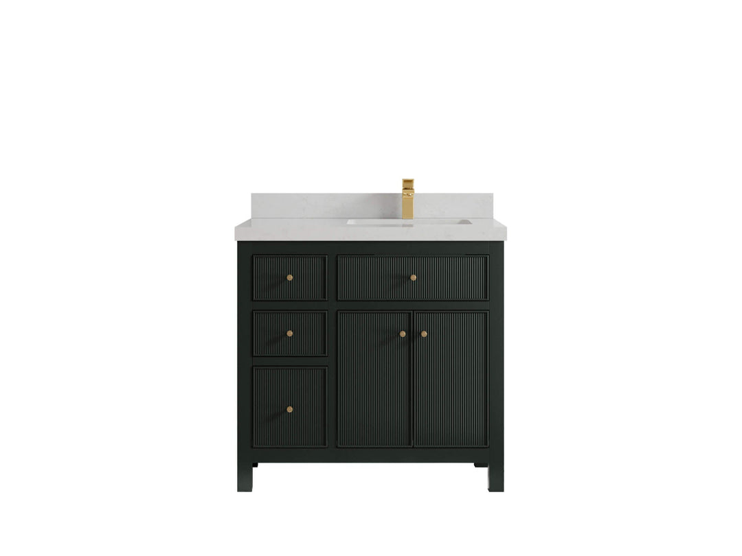 Sonoma 36 in. W x 22 in. D Right Offset Sink Bathroom Vanity - Willow Bath and Vanity