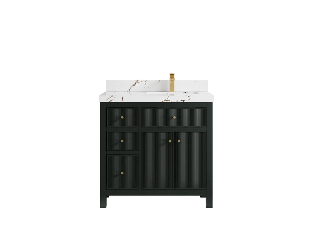 Sonoma 36 in. W x 22 in. D Right Offset Sink Bathroom Vanity - Willow Bath and Vanity