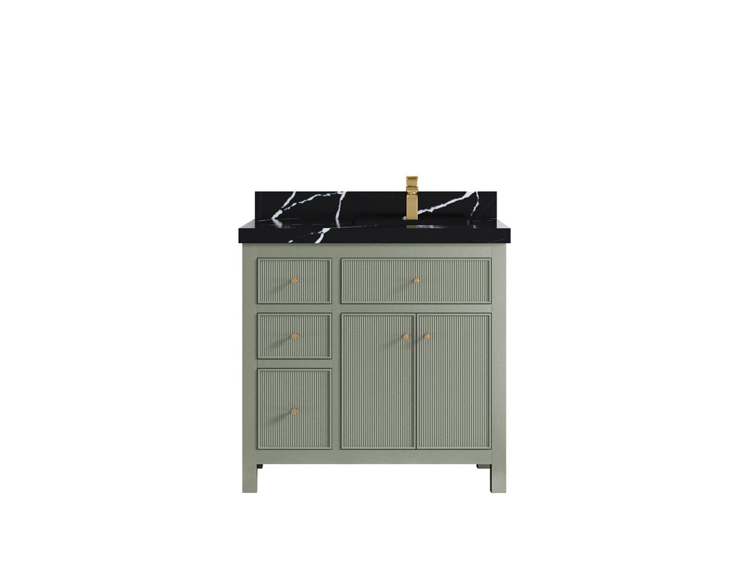 Sonoma 36 in. W x 22 in. D Right Offset Sink Bathroom Vanity - Willow Bath and Vanity