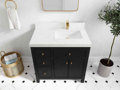 Sonoma 36 in. W x 22 in. D Right Offset Sink Bathroom Vanity - photo 40