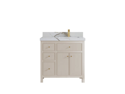 Sonoma 36 in. W x 22 in. D Right Offset Sink Bathroom Vanity - Willow Bath and Vanity