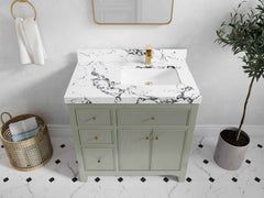 Sonoma 36 in. W x 22 in. D Right Offset Sink Bathroom Vanity - photo 43