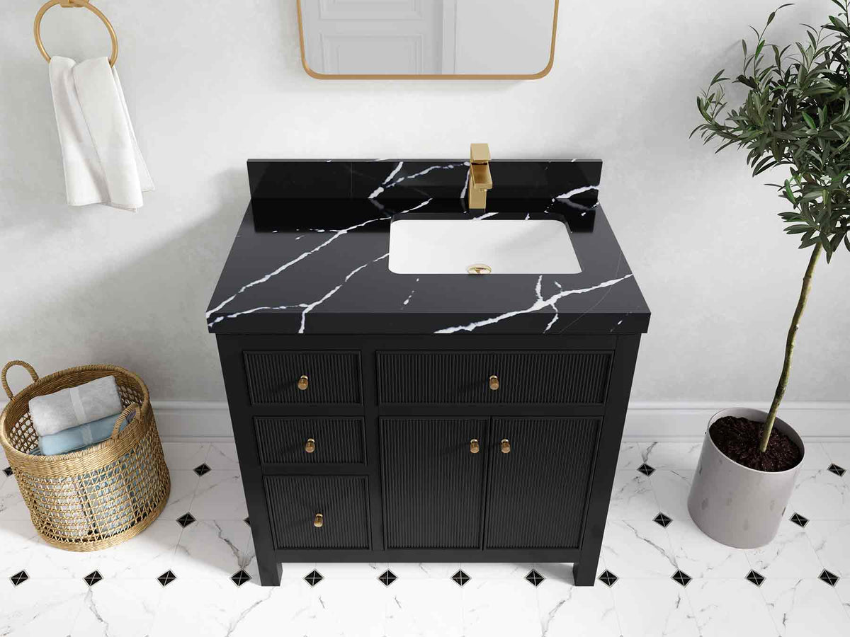 Sonoma 36 in. W x 22 in. D Right Offset Sink Bathroom Vanity - Willow Bath and Vanity
