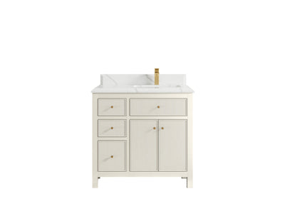 Sonoma 36 in. W x 22 in. D Right Offset Sink Bathroom Vanity - Willow Bath and Vanity