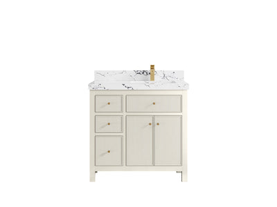 Sonoma 36 in. W x 22 in. D Right Offset Sink Bathroom Vanity - Willow Bath and Vanity