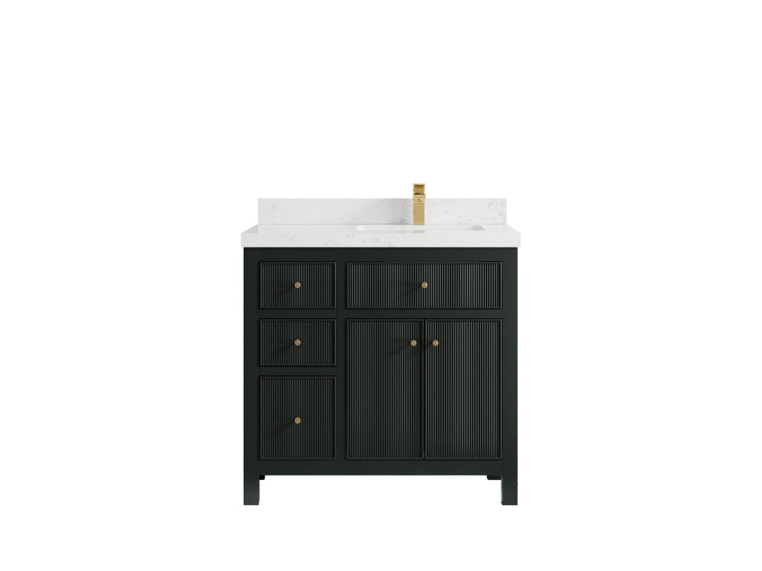 Sonoma 36 in. W x 22 in. D Right Offset Sink Bathroom Vanity - Willow Bath and Vanity