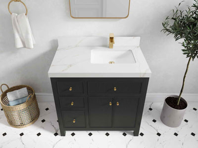Sonoma 36 in. W x 22 in. D Right Offset Sink Bathroom Vanity - Willow Bath and Vanity