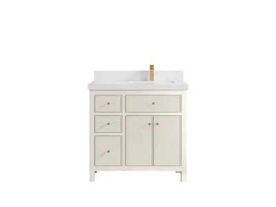 Sonoma 36 in. W x 22 in. D Right Offset Sink Bathroom Vanity - Willow Bath and Vanity