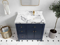 Sonoma 36 in. W x 22 in. D Right Offset Sink Bathroom Vanity - photo 29