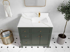 Sonoma 36 in. W x 22 in. D Right Offset Sink Bathroom Vanity - photo 27