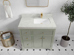 Sonoma 36 in. W x 22 in. D Right Offset Sink Bathroom Vanity - photo 35
