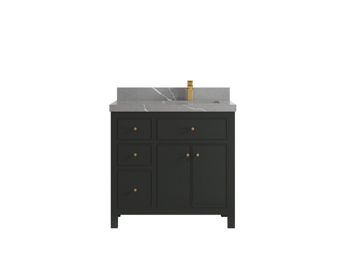 Sonoma 36 in. W x 22 in. D Right Offset Sink Bathroom Vanity - Willow Bath and Vanity
