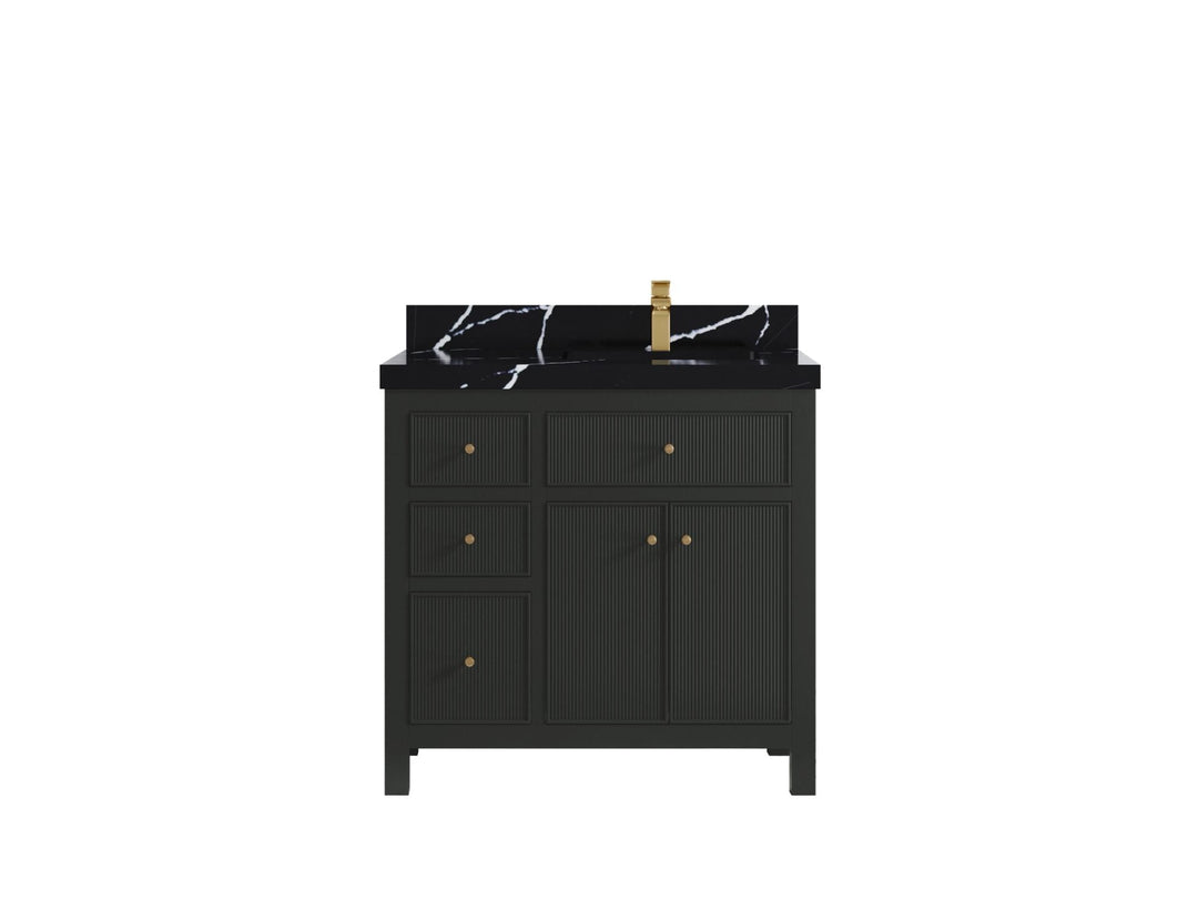 Sonoma 36 in. W x 22 in. D Right Offset Sink Bathroom Vanity - Willow Bath and Vanity