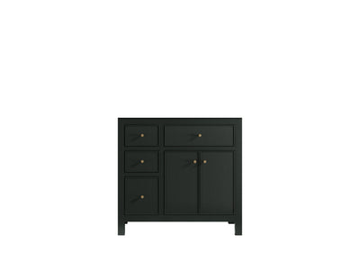 Sonoma 36 in. W x 22 in. D Right Offset Sink Bathroom Vanity - Willow Bath and Vanity