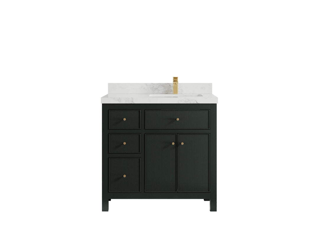 Sonoma 36 in. W x 22 in. D Right Offset Sink Bathroom Vanity - Willow Bath and Vanity