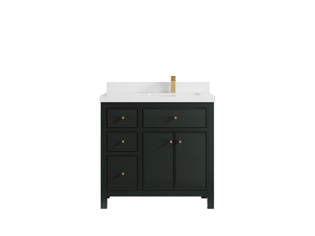 Sonoma 36 in. W x 22 in. D Right Offset Sink Bathroom Vanity - Willow Bath and Vanity