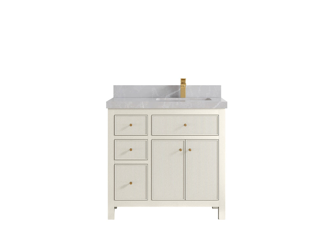 Sonoma 36 in. W x 22 in. D Right Offset Sink Bathroom Vanity - Willow Bath and Vanity