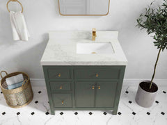 Sonoma 36 in. W x 22 in. D Right Offset Sink Bathroom Vanity - photo 19