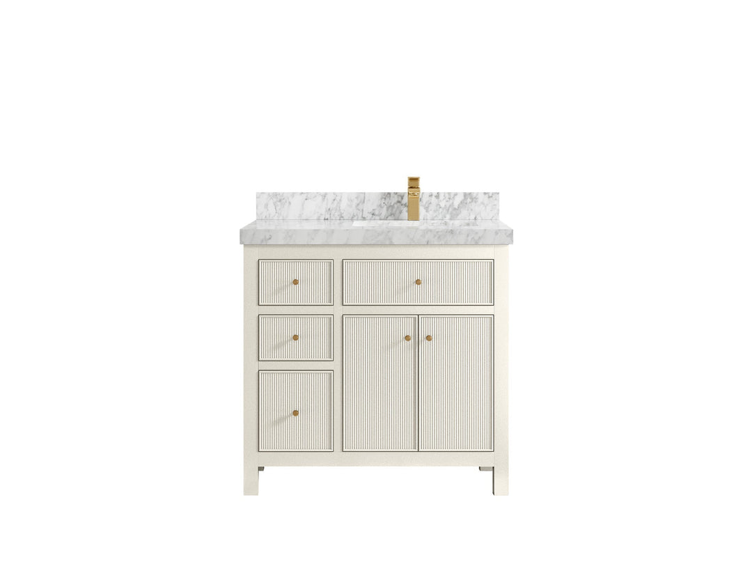 Sonoma 36 in. W x 22 in. D Right Offset Sink Bathroom Vanity - Willow Bath and Vanity