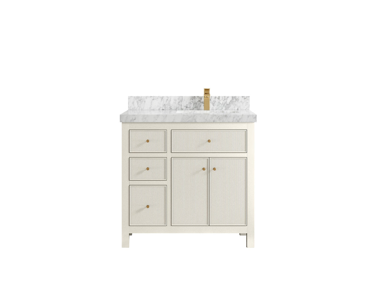 Sonoma 36 in. W x 22 in. D Right Offset Sink Bathroom Vanity - Willow Bath and Vanity