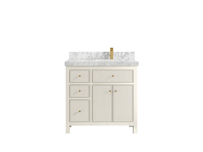 Sonoma 36 in. W x 22 in. D Right Offset Sink Bathroom Vanity - Willow Bath and Vanity