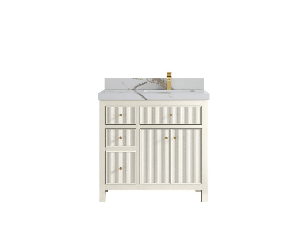 Sonoma 36 in. W x 22 in. D Right Offset Sink Bathroom Vanity - Willow Bath and Vanity