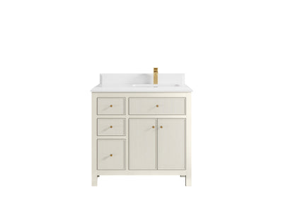 Sonoma 36 in. W x 22 in. D Right Offset Sink Bathroom Vanity - Willow Bath and Vanity