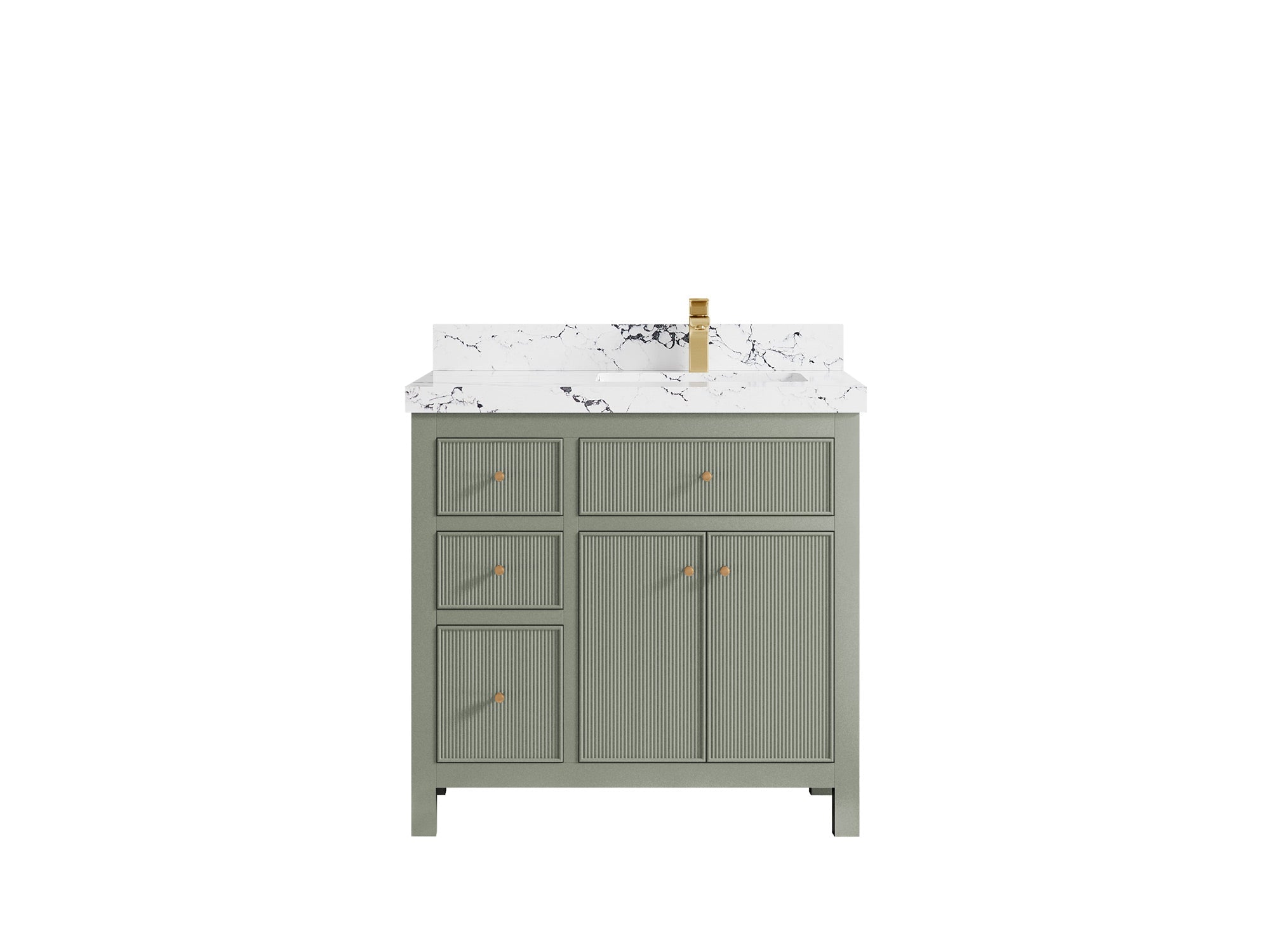 Sonoma 36 in. W x 22 in. D Right Offset Sink Bathroom Vanity - Willow Bath and Vanity