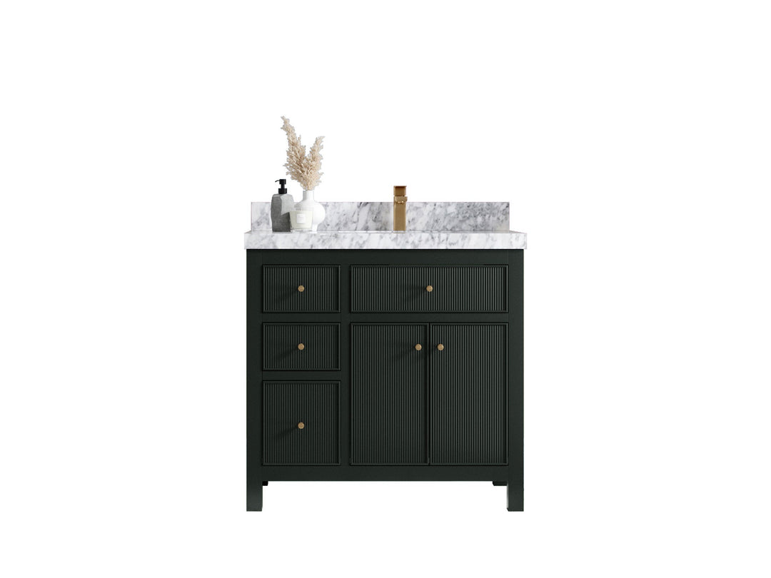 Sonoma 36 in. W x 22 in. D Right Offset Sink Bathroom Vanity - Willow Bath and Vanity