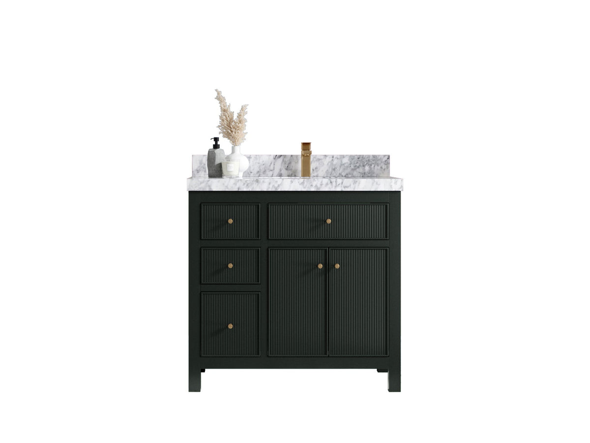 Sonoma 36 in. W x 22 in. D Right Offset Sink Bathroom Vanity - Willow Bath and Vanity