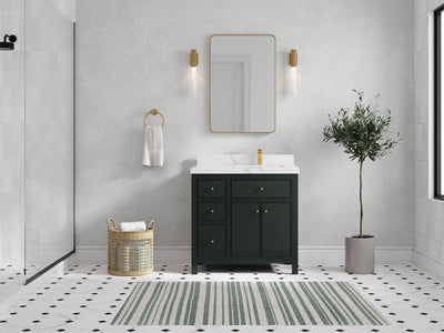 Sonoma 36 in. W x 22 in. D Right Offset Sink Bathroom Vanity - Willow Bath and Vanity