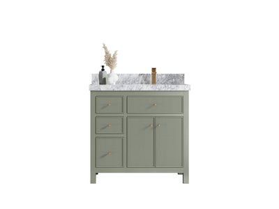 Sonoma 36 in. W x 22 in. D Right Offset Sink Bathroom Vanity - Willow Bath and Vanity